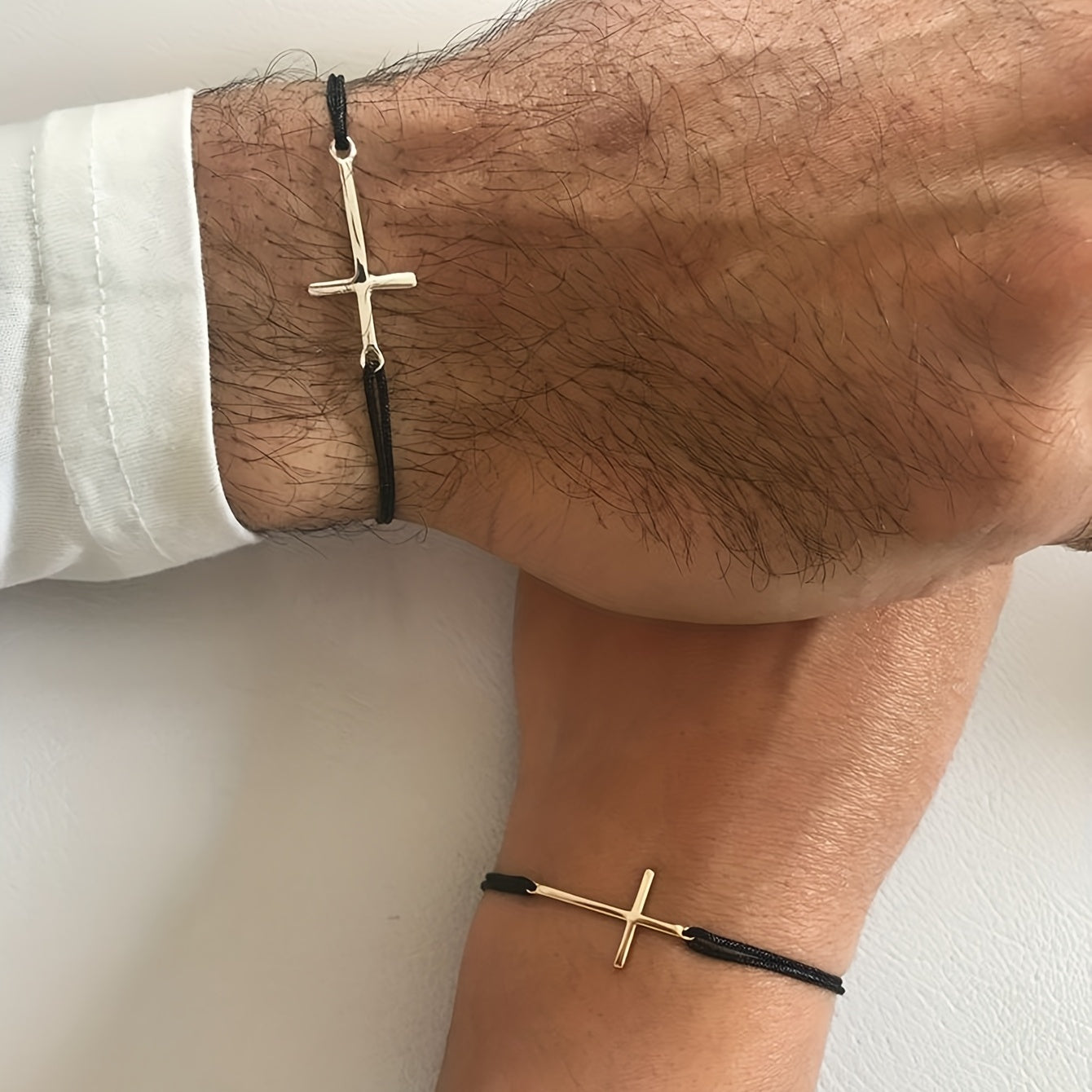 Columbus™ | Pair Cross braided bracelet