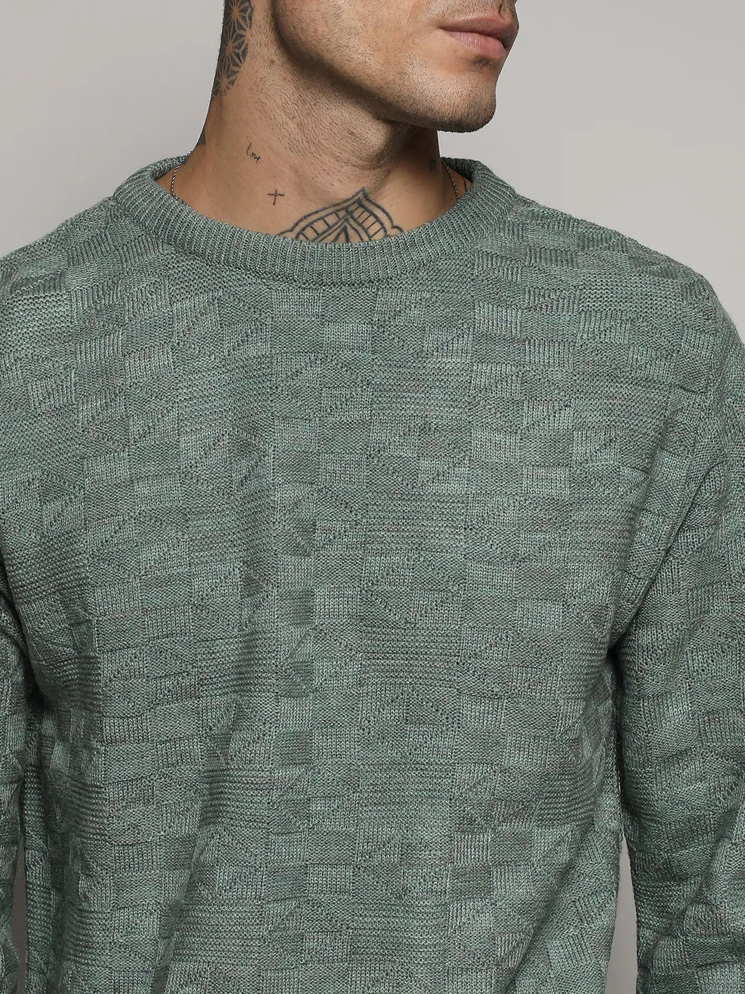 Columbus™ | Checkered Pattern Sweater