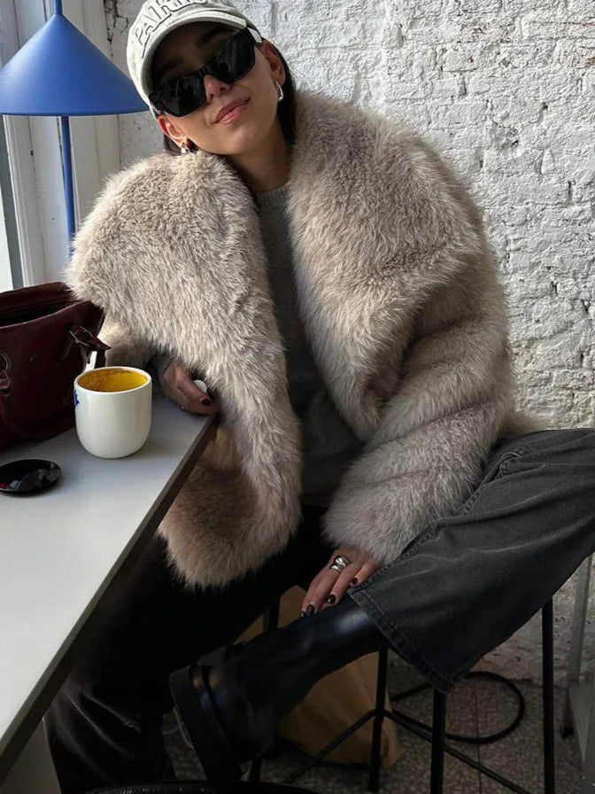 Columbus™ | Cropped Faux Fur Coat