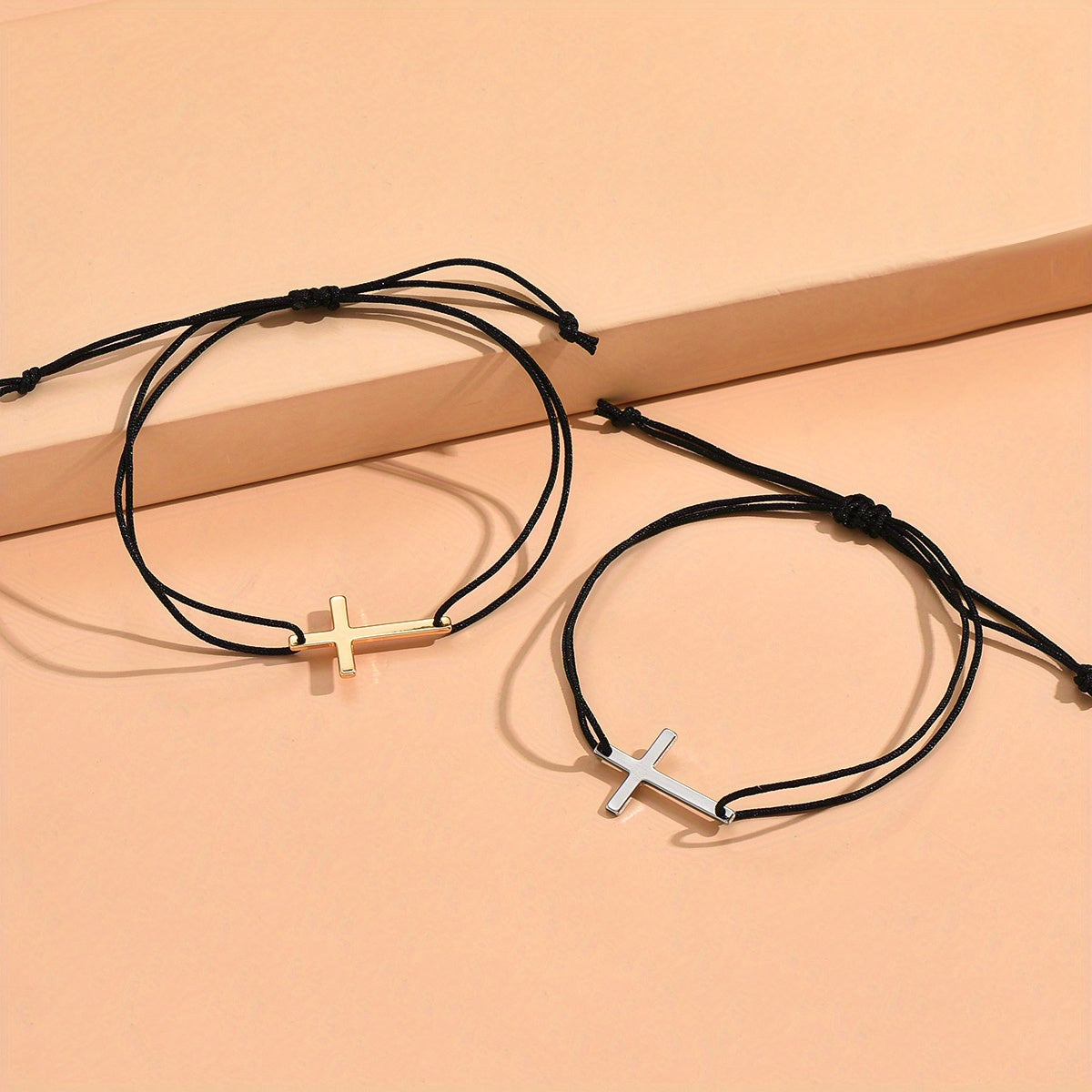 Columbus™ | Pair Cross braided bracelet