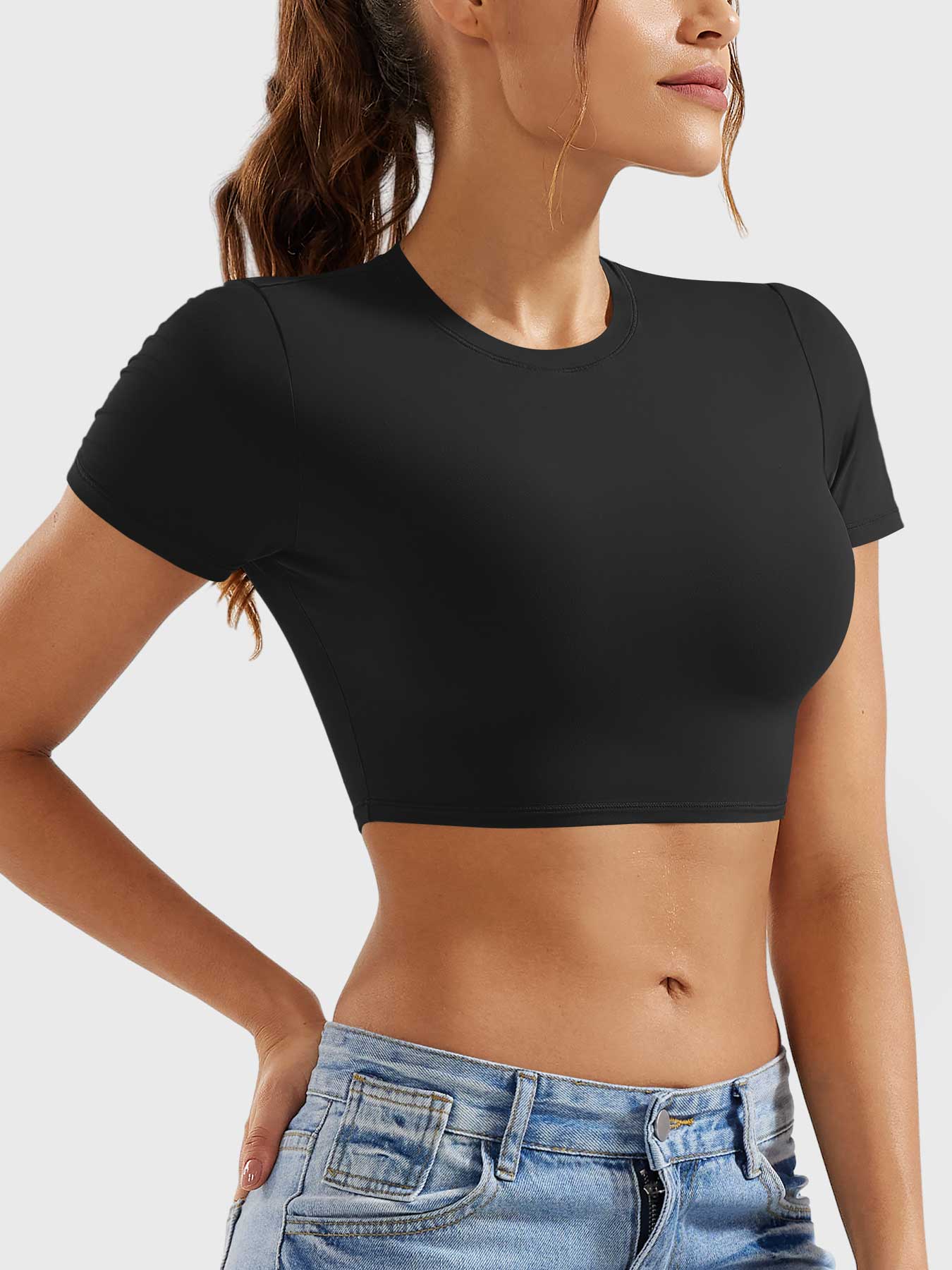 COLINE™ | Short Sleeves Crop Top