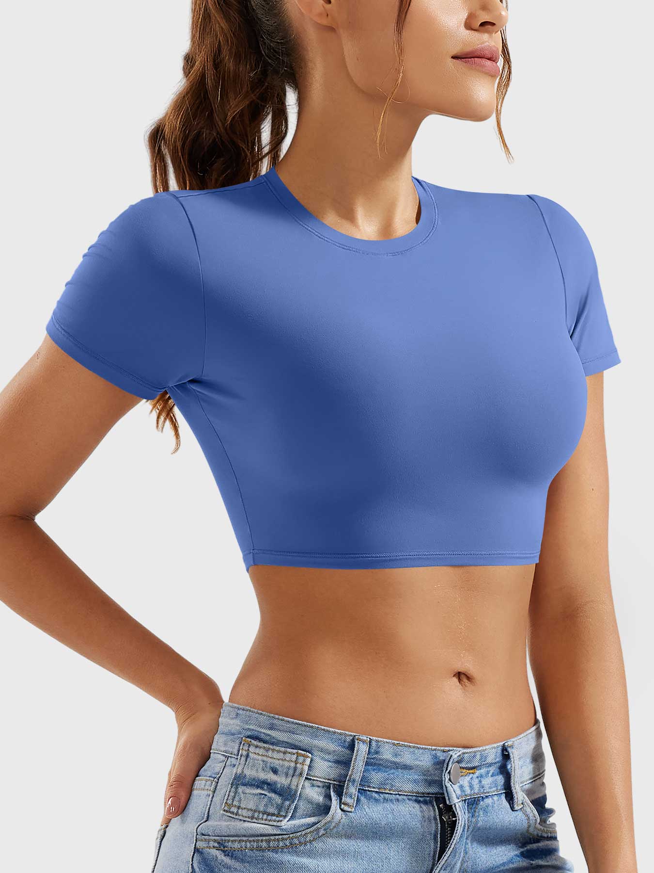 COLINE™ | Short Sleeves Crop Top