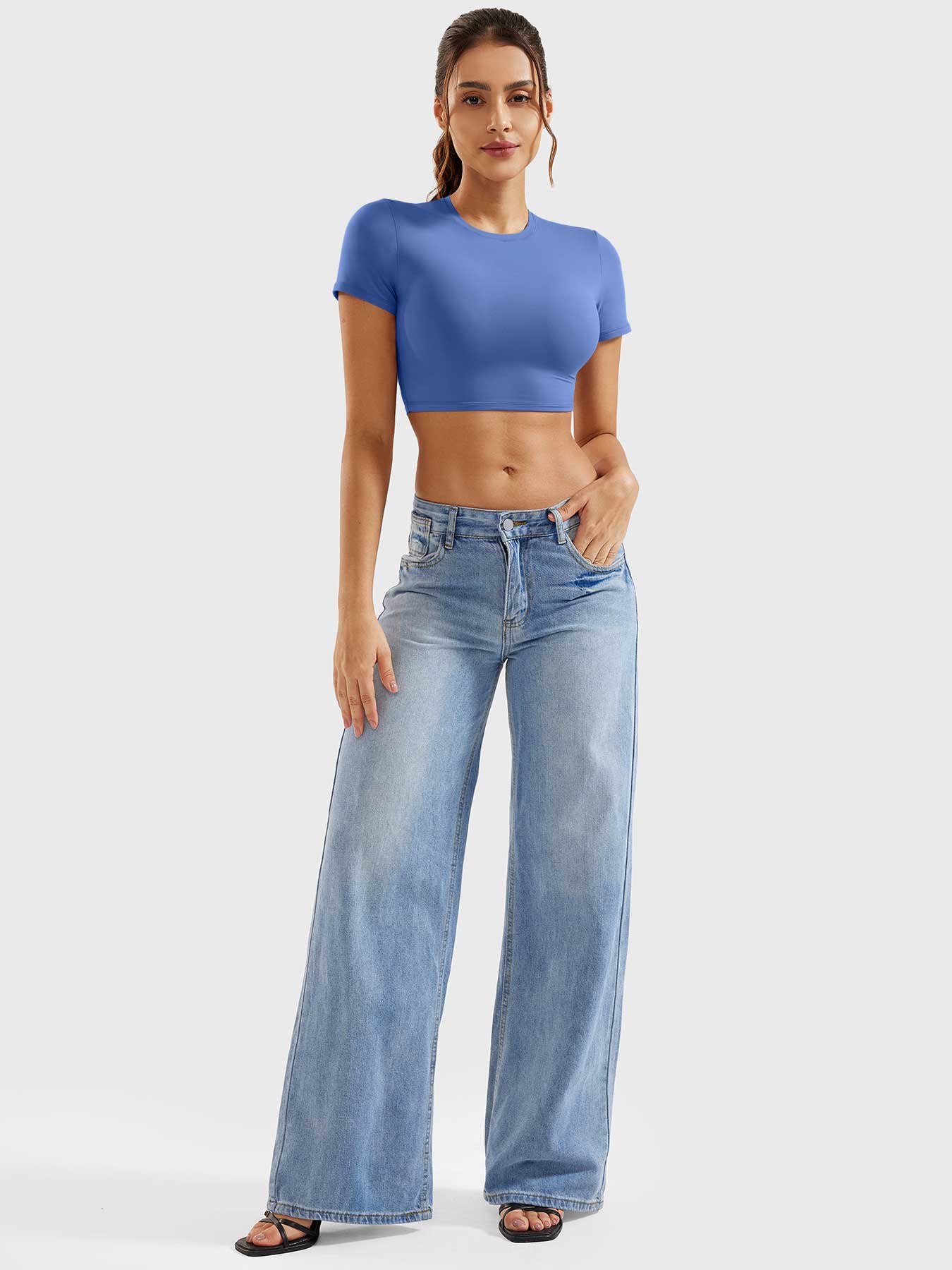COLINE™ | Short Sleeves Crop Top