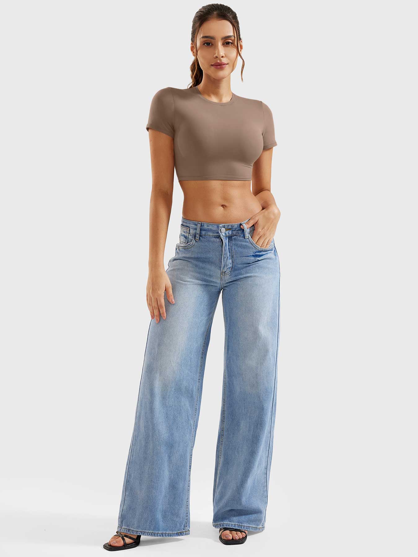 COLINE™ | Short Sleeves Crop Top