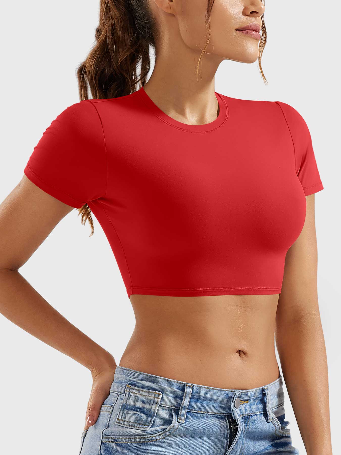 COLINE™ | Short Sleeves Crop Top