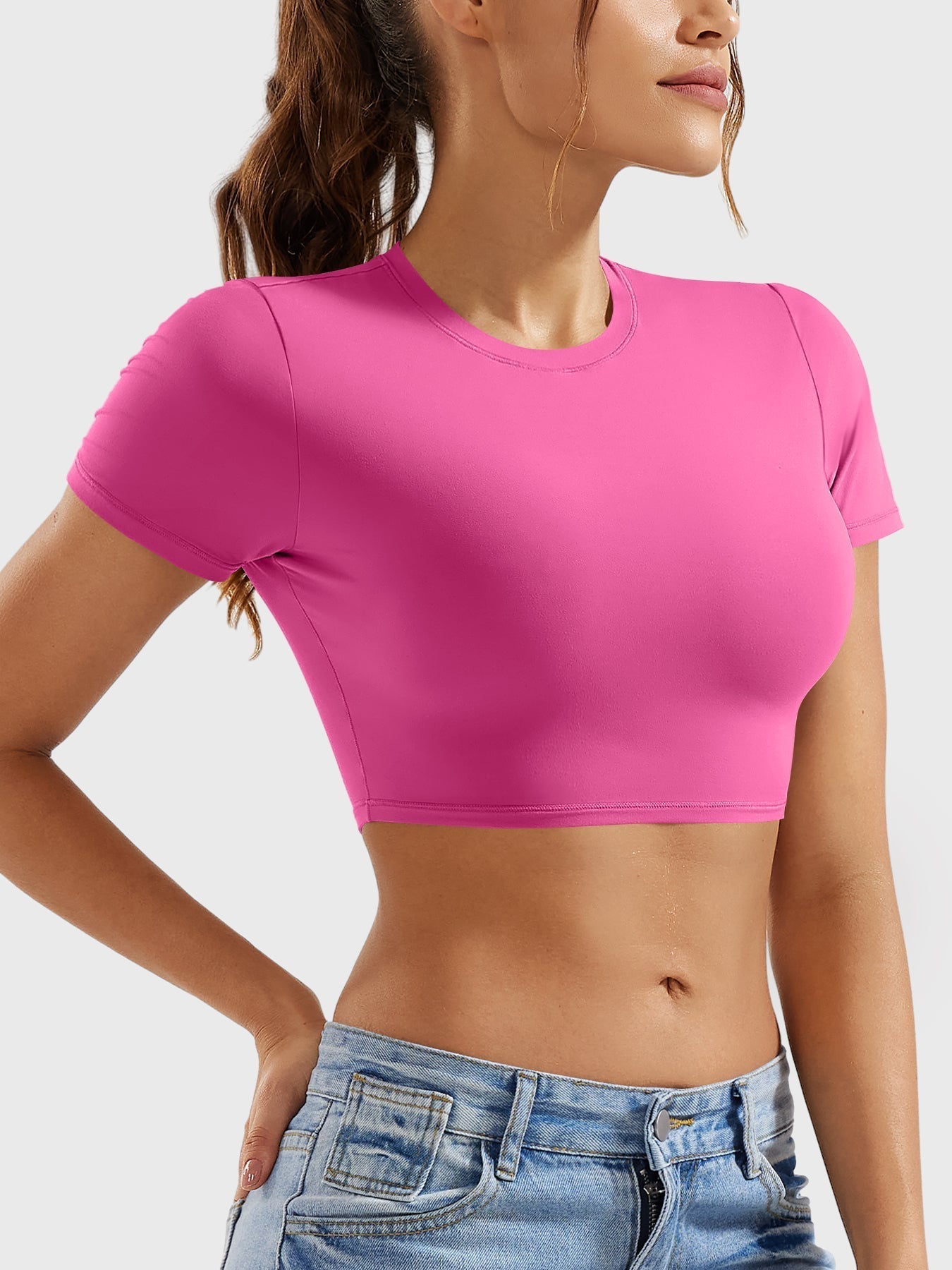 COLINE™ | Short Sleeves Crop Top