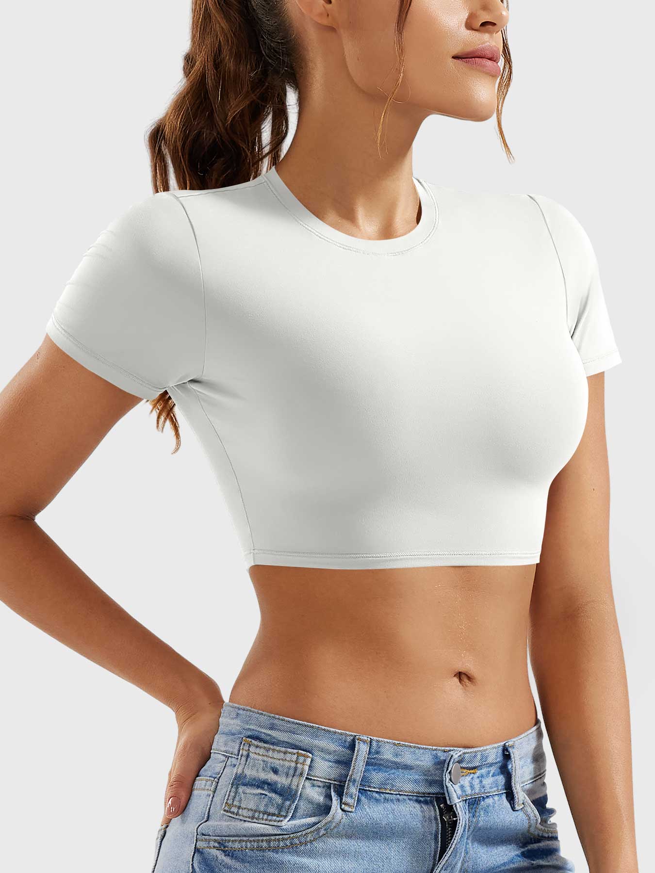COLINE™ | Short Sleeves Crop Top