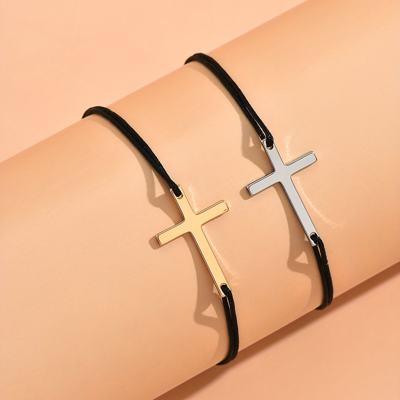 Columbus™ | Pair Cross braided bracelet
